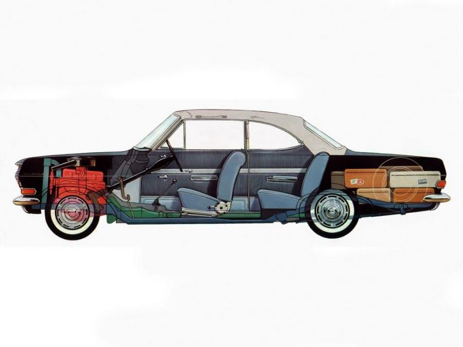 Схема Opel Rekord Coupe (A) 1963 года  (фото 2 из 5)